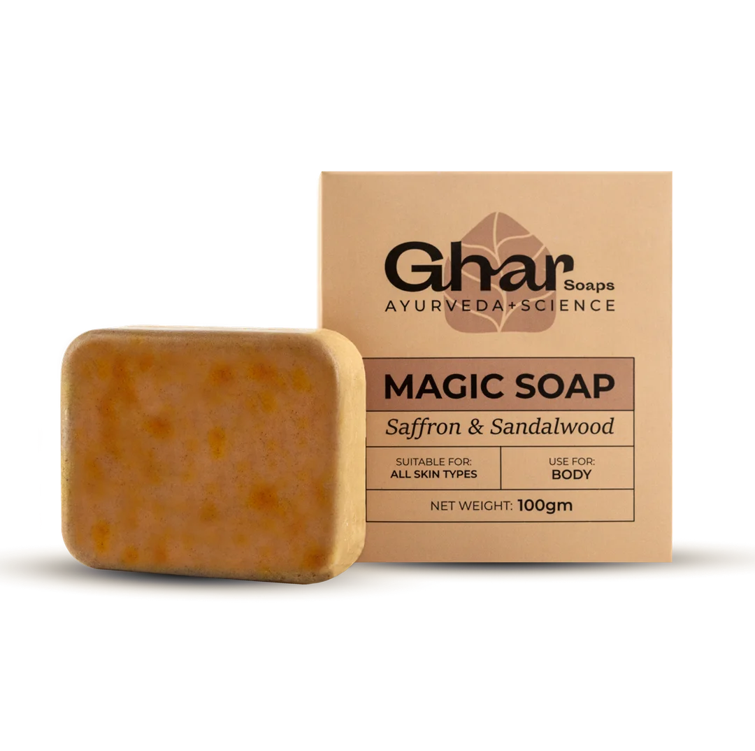 Ghar Magic Herbal Bathing Soap for Deep Cleansing and Skin Freshness Daily Use Natural Skincare Soap for Soft Smooth Glowing Healthy Skin Care Bar Soap image 4