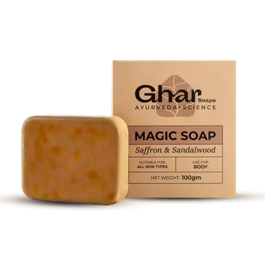 Ghar Magic Herbal Bathing Soap for Deep Cleansing and Skin Freshness Daily Use Natural Skincare Soap for Soft Smooth Glowing Healthy Skin Care Bar Soap thumbnail 3