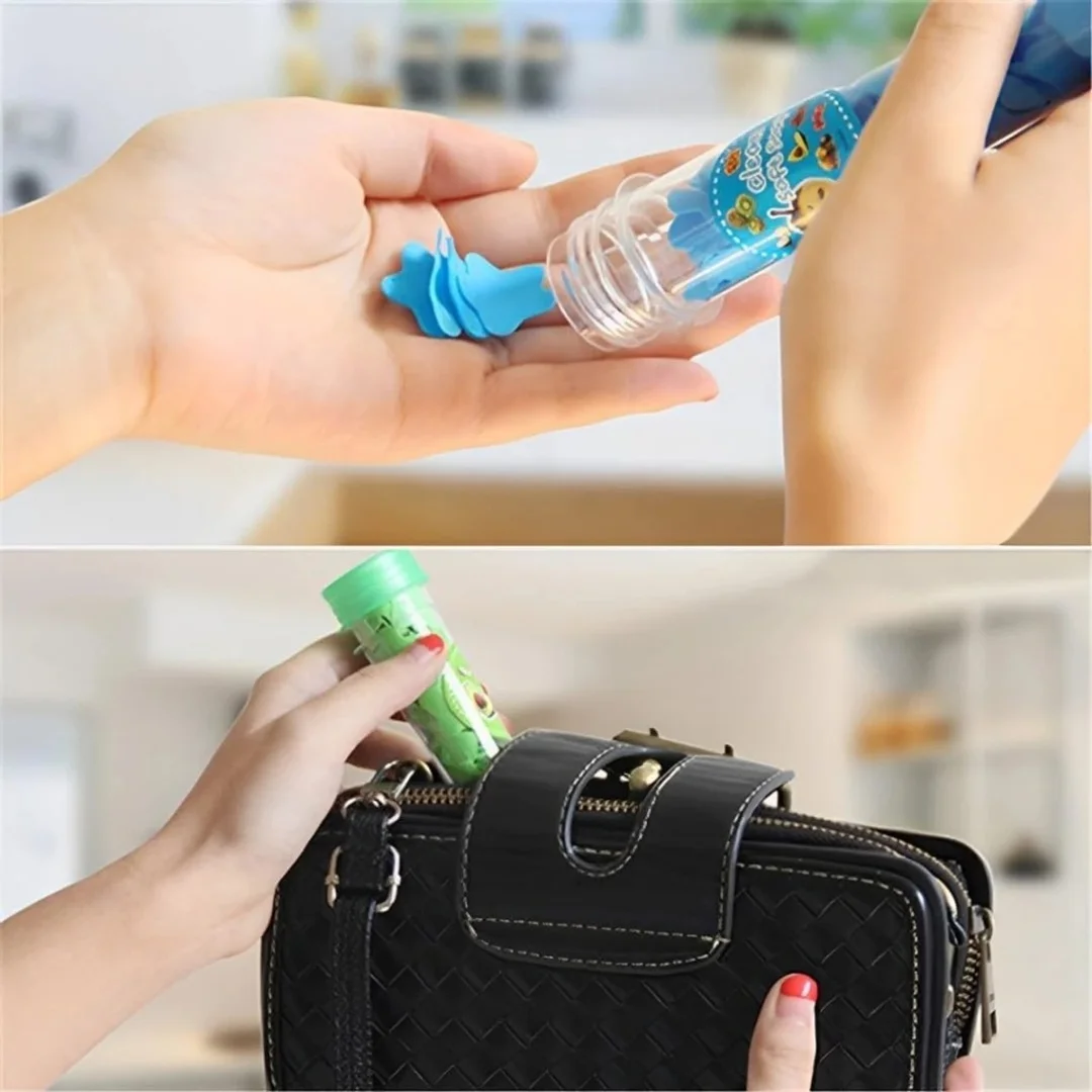 HousePill Capsule Soap Portable Travel Disposable Hand Wash Soap Pack of 5 Multicolor Mini Hygiene Soap Tablets for Travel Camping Outdoor Office Use Pocket Friendly Clean Hands Anywhere In image 3