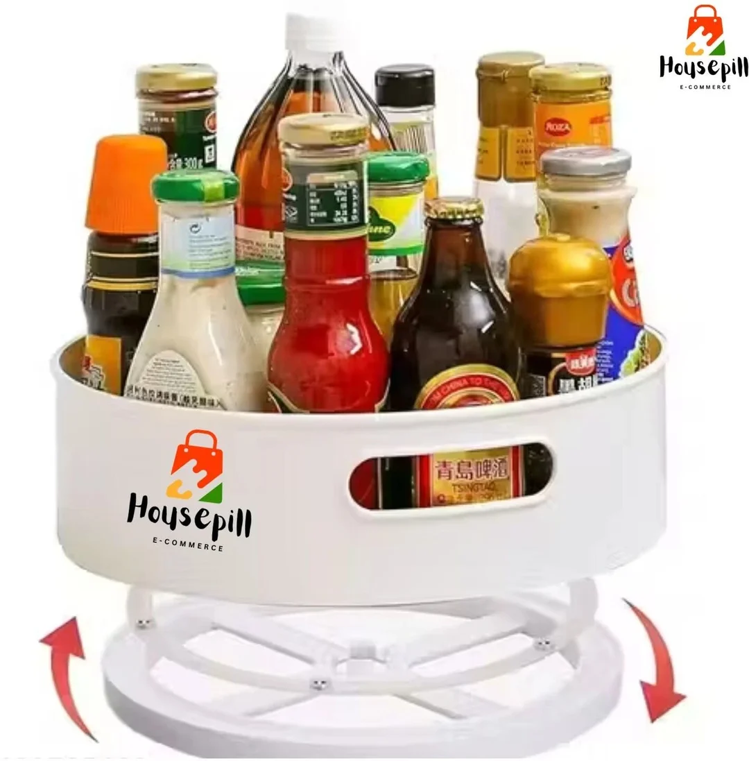 HousePill Plastic Storage Basket Multipurpose Organizer Basket Pack of 1 Durable Lightweight Storage Bin for Kitchen Bathroom Home Office Clothes Toys Fruits Vegetables Space Saving Storage Solution India image 2