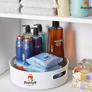 HousePill Plastic Storage Basket Multipurpose Organizer Basket Pack of 1 Durable Lightweight Storage Bin for Kitchen Bathroom Home Office Clothes Toys Fruits Vegetables Space Saving Storage Solution India thumbnail 2