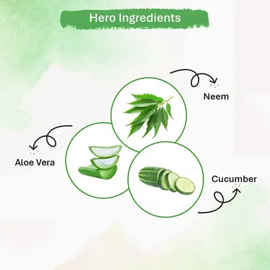 Oneway Happiness Neem Aloe Vera Face Wash for Acne Pimples Oil Control Deep Cleansing Natural Herbal Skin Care Daily Use Gentle Cleanser for Oily Sensitive Skin Trial Pack 1 ml thumbnail 1