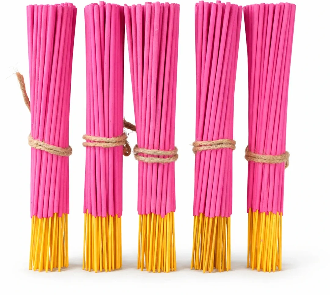 Nimba Naturals Rose Premium Pink Incense Sticks 400g Set of 5 Long Lasting Fragrance Agarbatti for पूजा Meditation Relaxation Home Temple Use Natural Aromatic Dhoop Sticks image 1