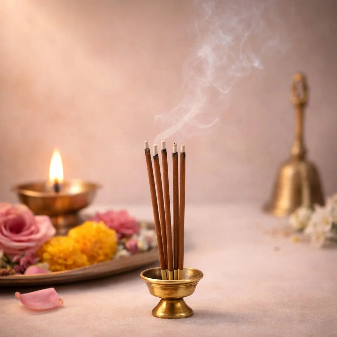 Nimba Naturals Natural Gugal Premium Agarbatti 400g Set of 5 Long Lasting Traditional Fragrance Incense Sticks for Puja Meditation Temple Use Spiritual Aromatic Dhoop Sticks image 5