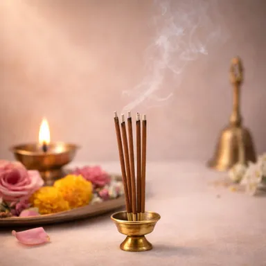 Nimba Naturals Natural Gugal Premium Agarbatti 400g Set of 5 Long Lasting Traditional Fragrance Incense Sticks for Puja Meditation Temple Use Spiritual Aromatic Dhoop Sticks thumbnail 4