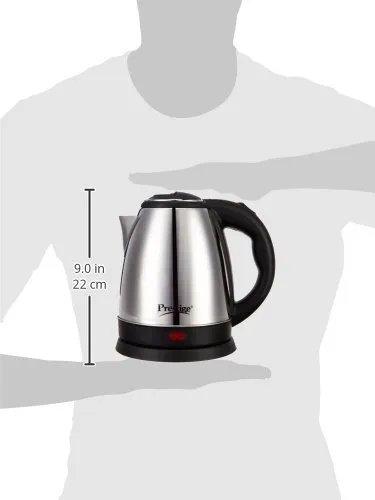 Prestige PKOSS 1.5 L Electric Kettle 1500W Stainless Steel Fast Boiling Auto Cut-Off Cordless Water Heater for Tea Coffee Instant Noodles Kitchen Appliance India thumbnail 2