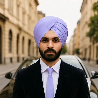 Light Misty Turban Punjabi Wedding Pagg Patiala Fashion Premium Ethnic Groom Headwear Traditional Wedding Ceremony Turban for Men Festive Occasion Wear Elegant Soft Misty Shade Wedding Pagg 7.5 thumbnail 0