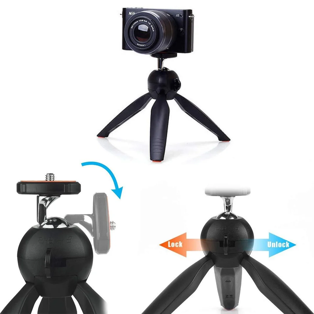 "Universal Mini Tripod Stand for Smartphones & DSLR Cameras, 360° Rotatable Ball Head, Lightweight & Portable for Vlogging & Reels"  image 3