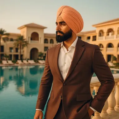 Perfect Peach Punjabi Wedding Turban Pagg for Men – Patiala Fashion Premium Cotton Blend Traditional Safa Wedding Ceremony Festive Wear Stylish Ethnic Headgear Perfect Peach 7 thumbnail 0