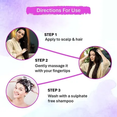 Oneway Happiness Red Onion Hair Oil 200ml with 28 Ayurvedic Herbs for Hair Growth, Hair Fall Control, Root Strengthening, Scalp Nourishment & Damage Repair thumbnail 2