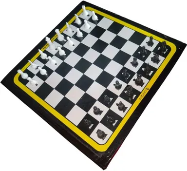 R C Enterprises 20 Inch 3 in 1 Carrom Board with Ludo & Chess Combo Set 50 cm Premium Printed Board with 24 Crystal Coins Striker Powder Indoor Family Board Game Set Durable Travel Friendly India Black Beige thumbnail 2