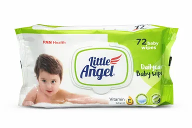 Little Angel Dailycare Baby Wipes 72 Pulls with Vitamin E & Aloe Extract, Soft Gentle Wet Wipes for Newborns & Infants, Moisturizing Skin Care Wipes India thumbnail 1