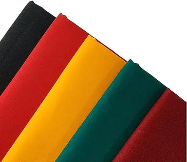 Cotton Blend Unstitched Blouse Material | Pack of 5 | 1 Metre Each, Traditional Free Size in Red, Black, Maroon, Yellow, Ramagreen, Soft Comfortable Fabric for Tailoring thumbnail 3