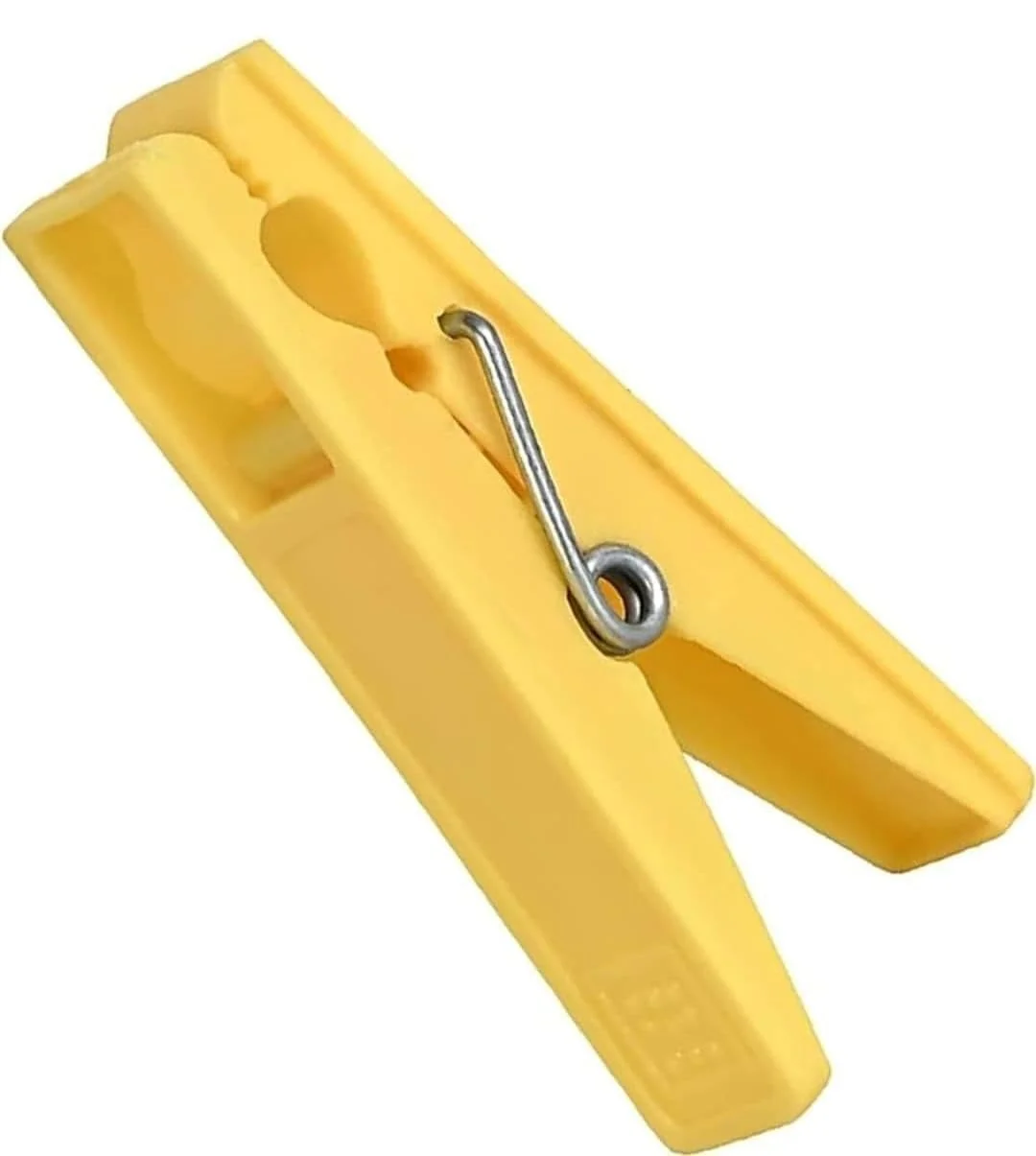 Heavy Duty Plastic Cloth Clips (24 Pieces) for Clothes Drying, Rust-Free Strong Hanging Pegs for Towels, Ropes & Hangers image 2