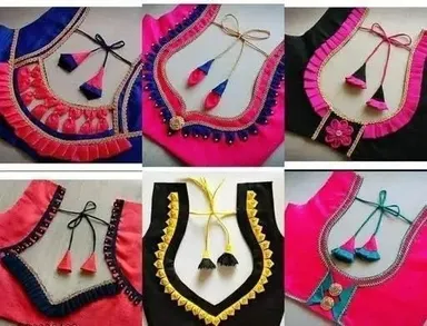 Neck Design Bukram Pasting |10 + 10 = 20 pcs| Bukram Gala| Neck Bukram Fusing for Sewing/Tailoring, Fashion Designing, Boutique || White || 20Pc thumbnail 2