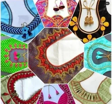 Neck Design Bukram Pasting |10 + 10 = 20 pcs| Bukram Gala| Neck Bukram Fusing for Sewing/Tailoring, Fashion Designing, Boutique || White || 20Pc thumbnail 4