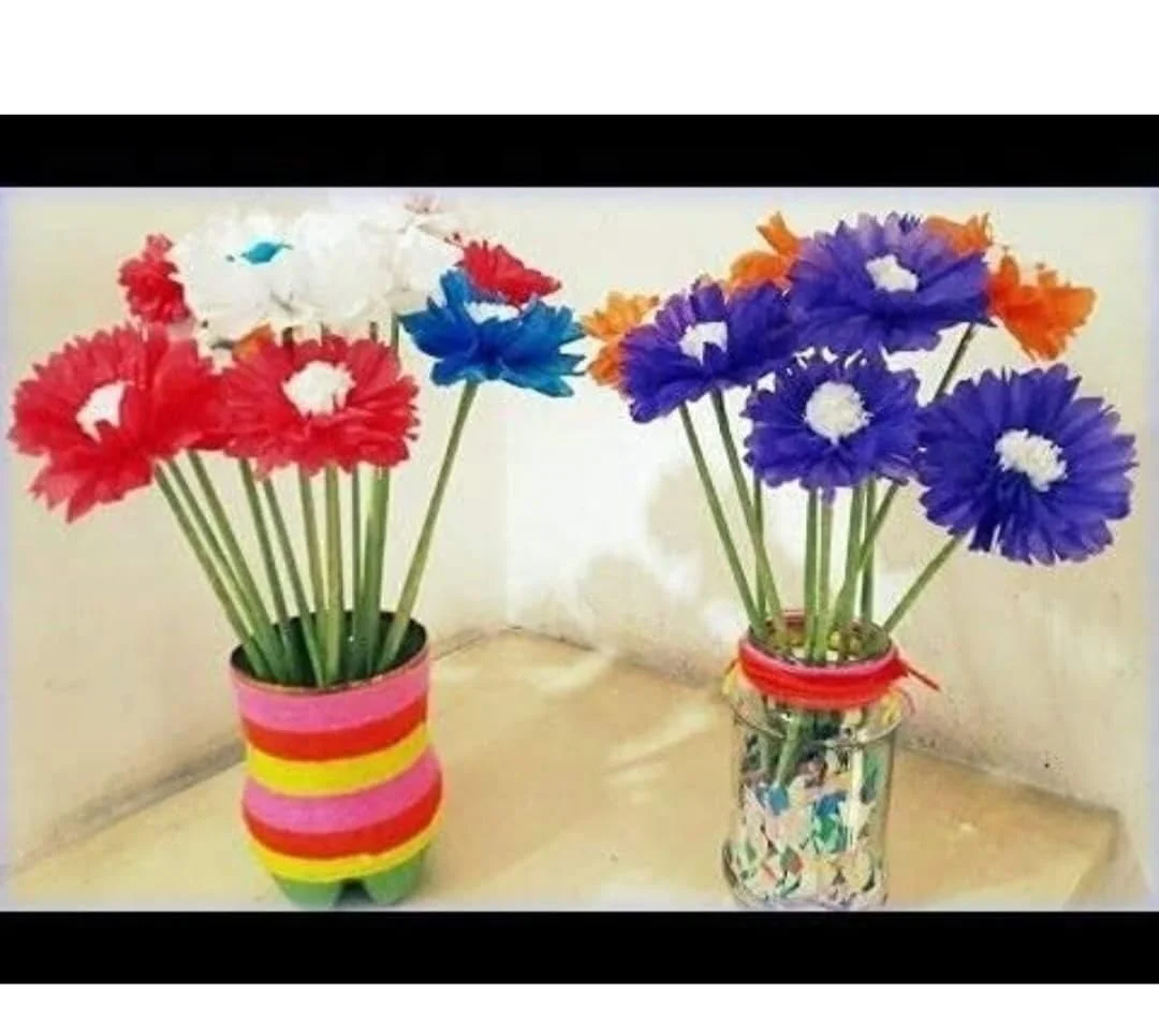 48 Pcs Kite Paper| Size 27 Inch x 18 Inch Flower Making Paper Tissue Paper 48 Sheets 5 Multi-Coloured image 3
