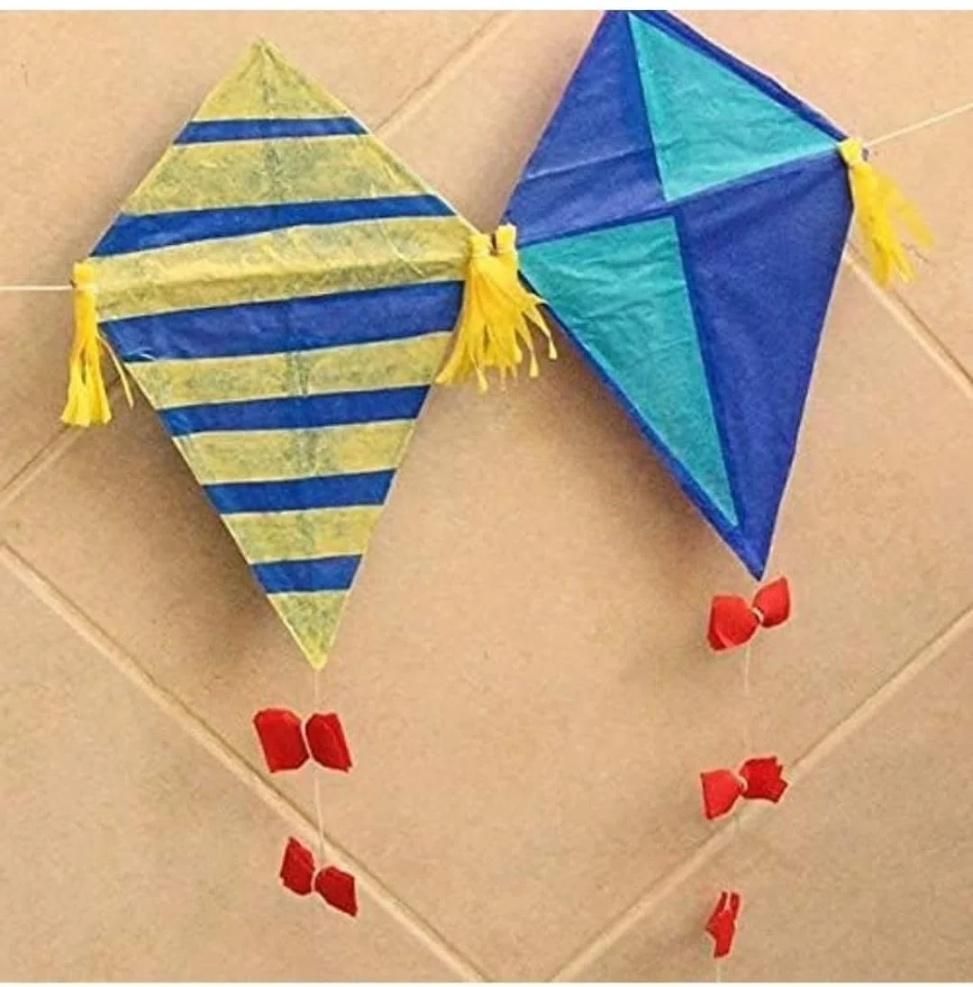 48 Pcs Kite Paper| Size 27 Inch x 18 Inch Flower Making Paper Tissue Paper 48 Sheets 5 Multi-Coloured image 4