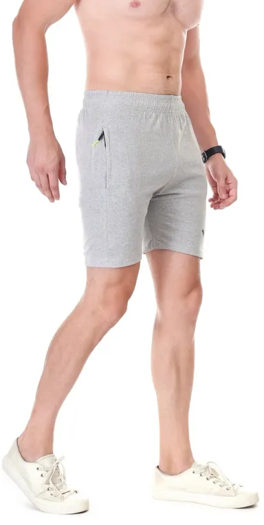 Linesports Solid Men Black Gym Shorts Lightweight Breathable Workout Shorts for Running, Training, Sports & Fitness Activewear India light grey   XXL thumbnail 2
