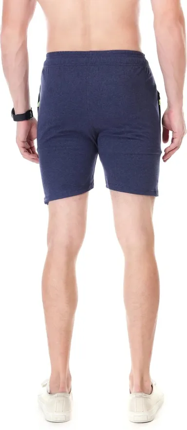 Linesports Solid Men Black Gym Shorts Lightweight Breathable Workout Shorts for Running, Training, Sports & Fitness Activewear India milanch blue   L thumbnail 1