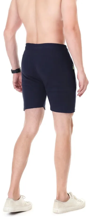 Linesports Solid Men Black Gym Shorts Lightweight Breathable Workout Shorts for Running, Training, Sports & Fitness Activewear India navy blue   L thumbnail 3