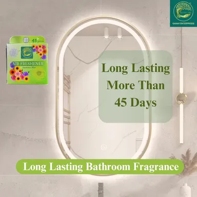Monicare Air Room Freshener Power Pocket Gel | Pack of 2 Jasmine & Orchid, Long-Lasting 45 Days|Home & Office Fresh Scents for Bathroom, Toilet, Living Room thumbnail 1