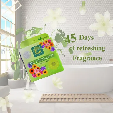 Monicare Air Room Freshener Power Pocket Gel | Pack of 2 Jasmine & Orchid, Long-Lasting 45 Days|Home & Office Fresh Scents for Bathroom, Toilet, Living Room thumbnail 2