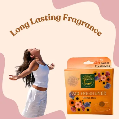Monicare Air Room Freshener Power Pocket Gel |Orchid Dew, Fragrance Booster Gel, Long-Lasting 45 Days, Home & Office Fresh Scents for Bathroom, Toilet, Living Room thumbnail 1