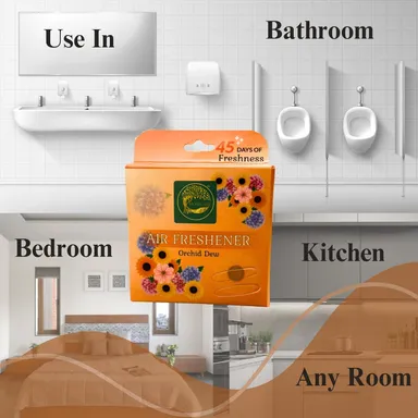 Monicare Air Room Freshener Power Pocket Gel |Orchid Dew, Fragrance Booster Gel, Long-Lasting 45 Days, Home & Office Fresh Scents for Bathroom, Toilet, Living Room thumbnail 3