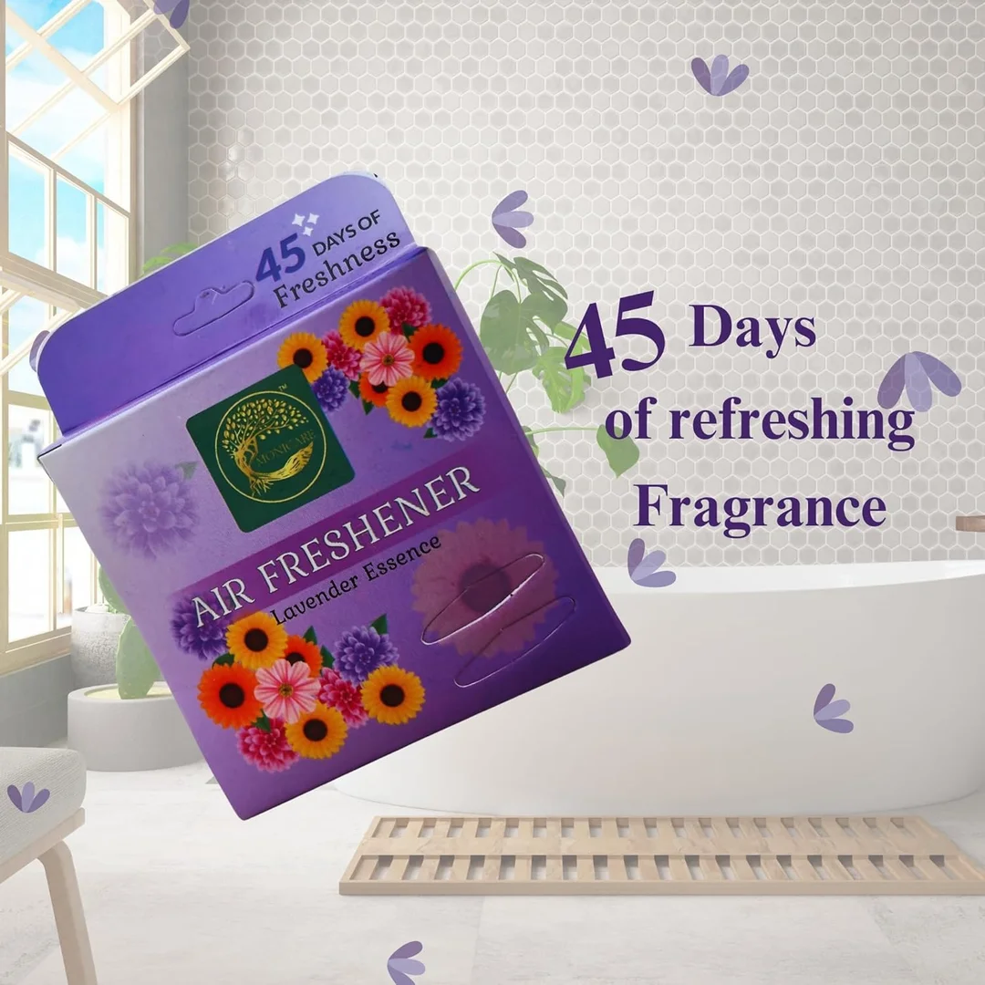 Monicare Lavender Air Freshener Power Pocket Gel |Long-Lasting Odor Eliminator| 45-Day Freshness for Cars, Closets, and Small Spaces |Pack of 1 image 2