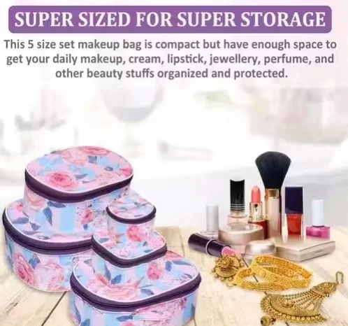 Multi-Purpose Supreme Quality Makeup Box Storage Cases, Cosmetics Vanity Box with Spacious Interior, Durable Organizer for Home, Travel & Beauty Accessories – Portable, Stylish, Premium Cosmetic Storage Solution image 2