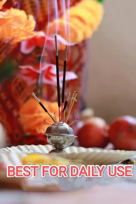 Flavoured Agarbatti Incense Sticks for Home Temple Meditation Long Lasting Fragrance Natural Aroma Dhoop Sticks for पूजा Relaxation Stress Relief Mosquito Control Pack image 2