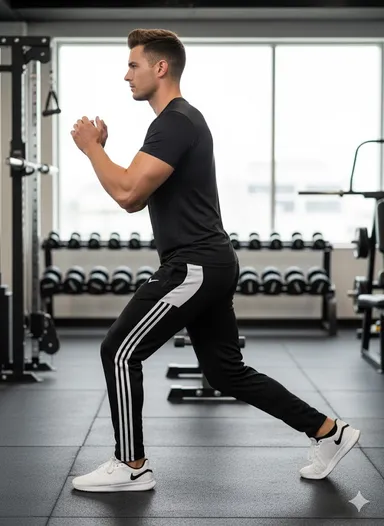 NS Track Pant for Men | High GSM, Lightweight, Breathable | Durable Fabric for Gym, Yoga, Running, Morning Walk |Sports & Travel Black M thumbnail 3