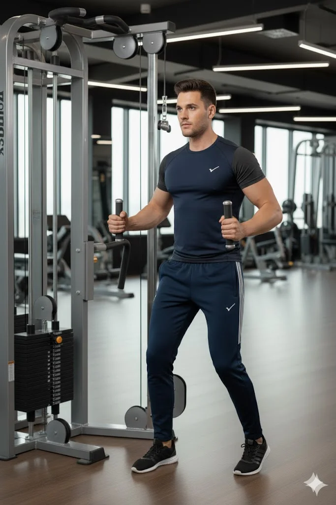 NS Track Pant for Men | High GSM, Lightweight, Breathable | Durable Fabric for Gym, Yoga, Running, Morning Walk |Sports & Travel Navy blue c S image 3