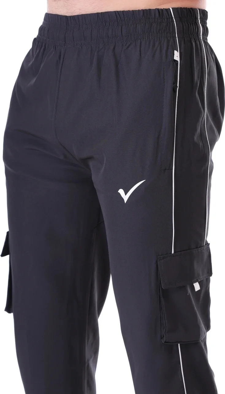 Linesports Men Solid Black Track Pants | Lightweight, Breathable, Durable Gym, Yoga, Running, Sports |Travel Activewear dary grey   34 image 3