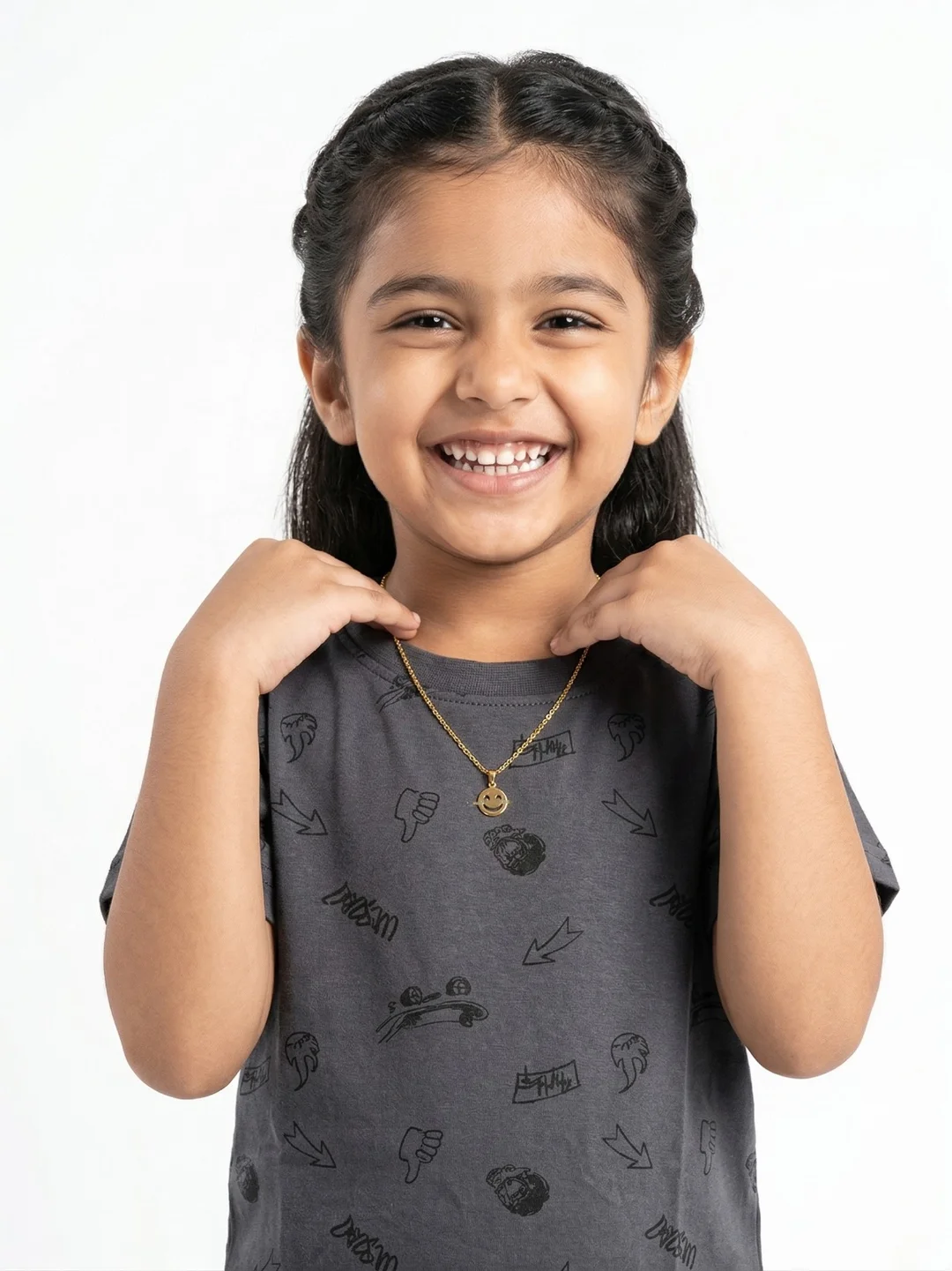 TIKQ Baby Girls Casual T-shirt and Pant Set Soft Cotton Comfortable Daily Wear Toddler Outfit  grey 4-5 Years image 3