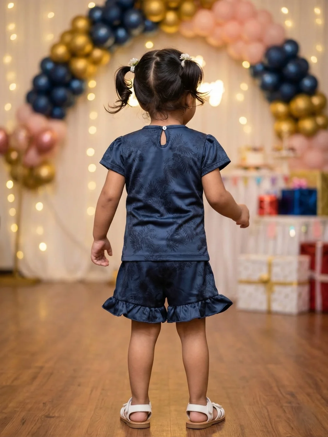 Baby Girls Casual Top and Shorts Set Soft Cotton Comfortable Daily Wear Toddler Outfit  Purple 2-3 Years image 4