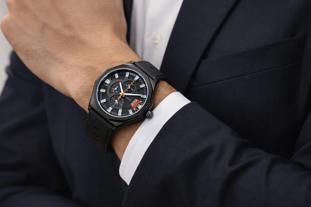 Tyrcas LEDAR Premium Analog Watch for Men Stainless Steel Strap Water Resistant Quartz Wrist Watch Black Dial Luxury Formal Casual Office Wear Gift Watch India image 2