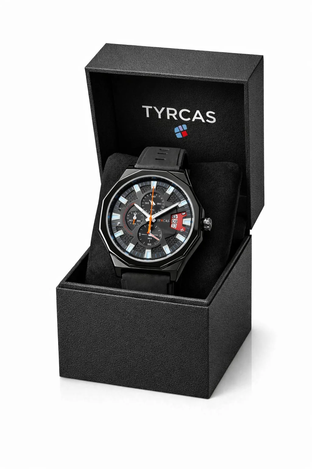 Tyrcas LEDAR Premium Analog Watch for Men Stainless Steel Strap Water Resistant Quartz Wrist Watch Black Dial Luxury Formal Casual Office Wear Gift Watch India image 1