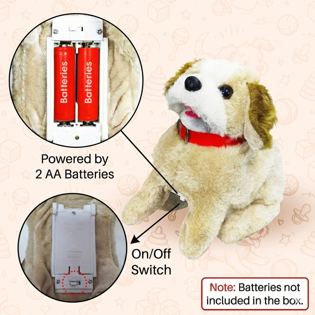 Meetul Enterprise Battery Operated Walking Jumping Puppy Toy for Kids with Back Flip Barking Action|  Multicolor Interactive Fun Pet Robot, Ideal Gift for Toddlers and Children image 3