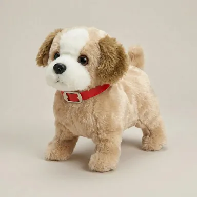 Meetul Enterprise Battery Operated Walking Jumping Puppy Toy for Kids with Back Flip Barking Action|  Multicolor Interactive Fun Pet Robot, Ideal Gift for Toddlers and Children thumbnail 0
