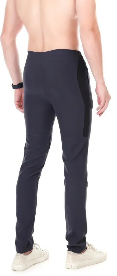 Linesports Men Solid Dark Blue Track Pants Comfortable Cotton Blend Sports Joggers Gym Wear Casual Running Lower Breathable Elastic Waist Activewear Grey   30 thumbnail 2