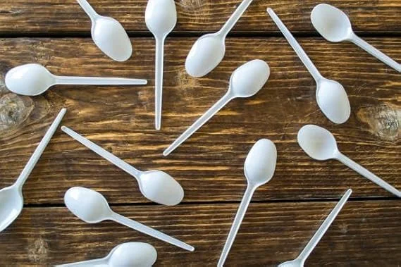 Eco-Friendly Compostable Cornstarch Premium White Spoon 6 Inch 100 Pcs Pack Biodegradable Plastic-Free Disposable Cutlery for Party Catering Home Food Service Use image 2