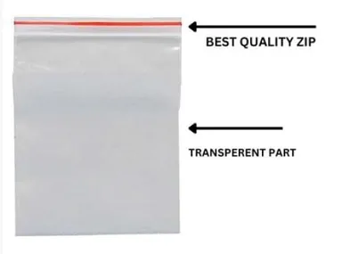 Premium Reusable Transparent Zip Lock Pouch Storage Bags 2x3 Inch Multi Purpose Small Organizer for Jewellery Coins Beauty Items Spices Buttons Pins Pack of 100 thumbnail 1