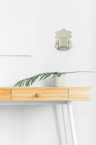 Wall Mounted Self Adhesive Agarbatti Holder Stand for Home Temple Pooja Room Office Grey Finish Small 2.5 Inch Incense Stick Stand Pack of 4 thumbnail 1