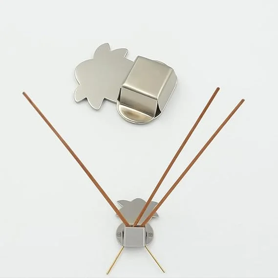 Wall Mounted Self Adhesive Agarbatti Holder Stand for Home Temple Pooja Room Office Grey Finish Small 2.5 Inch Incense Stick Stand Pack of 4 image 3