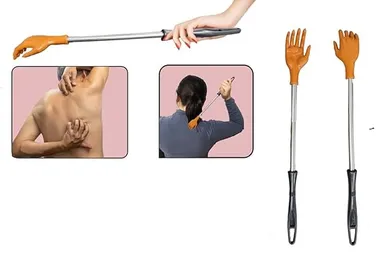Multi Purpose Back Body Itching Scratcher Rod Massager Stick Pack of 2 Portable Durable Long Handle Back Scratcher for Men Women Kids Relief Tool thumbnail 1