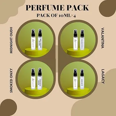 Forty7 Long Lasting Unisex Perfume Gift Set 4x20ml Mini Fragrance Combo Vanilla Bergamot Musk Amber Premium Eau De Parfum Travel Size Luxury Scent Set for Men Women Gift Pack India thumbnail 2