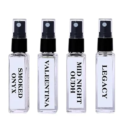 Forty7 Long Lasting Unisex Perfume Gift Set 4x20ml Mini Fragrance Combo Vanilla Bergamot Musk Amber Premium Eau De Parfum Travel Size Luxury Scent Set for Men Women Gift Pack India image 1