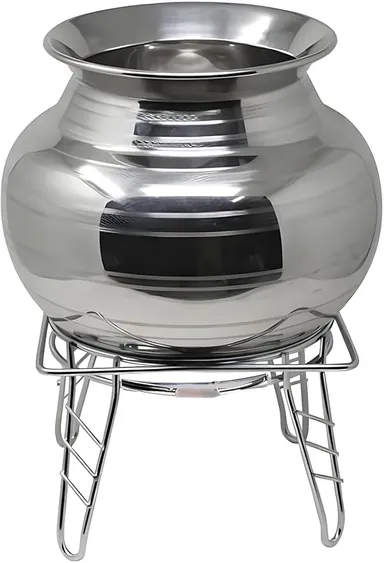 Multipurpose Heavy Duty Round Metal Stand for Gas Cylinder Plant Pots Water Dispenser Kitchen Utility Stand 4 Leg Floor Rack Rust Resistant Iron Stand for Home Balcony Garden Use thumbnail 1